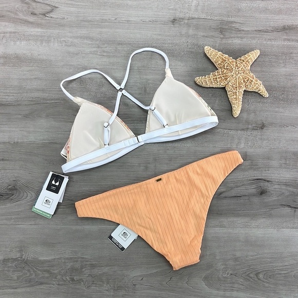 ☀️RIP CURL☀️ SOL SEEKER CROSS BACK TRI Rip Curl Premium Surf Cheeky Bikini - Picture 13 of 16